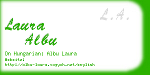 laura albu business card